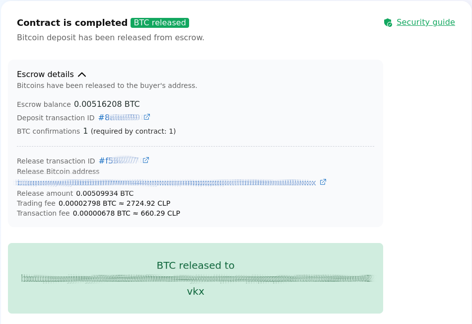 Captura de pantalla de la compra de Bitcoin en HodlHodl y Sparrow Wallet