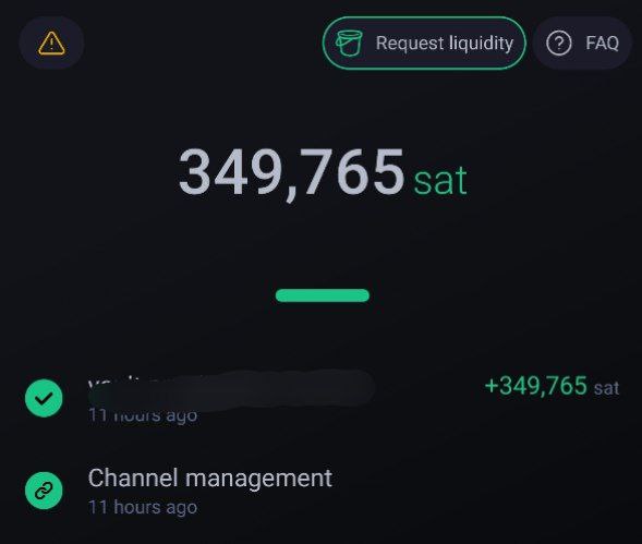Captura de pantalla de Phoenix Wallet