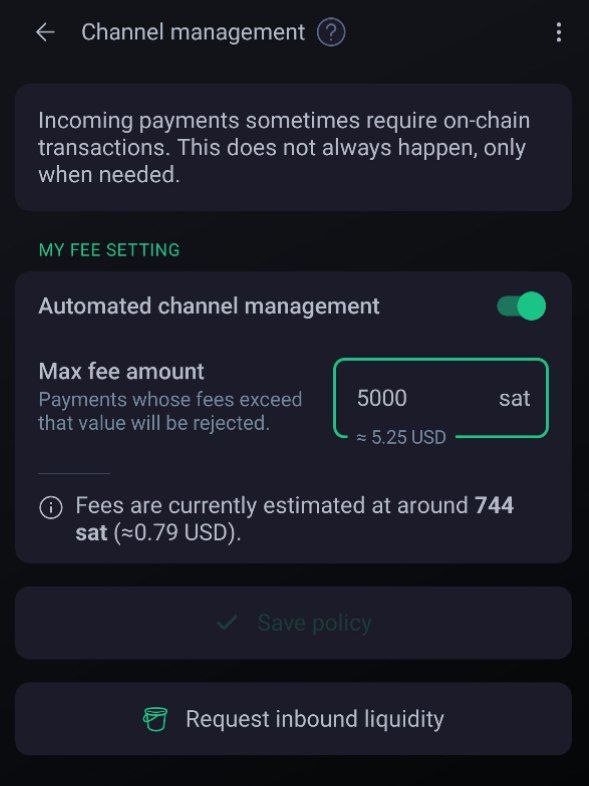 Captura de pantalla de Phoenix Wallet